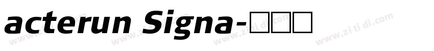 acterun Signa字体转换